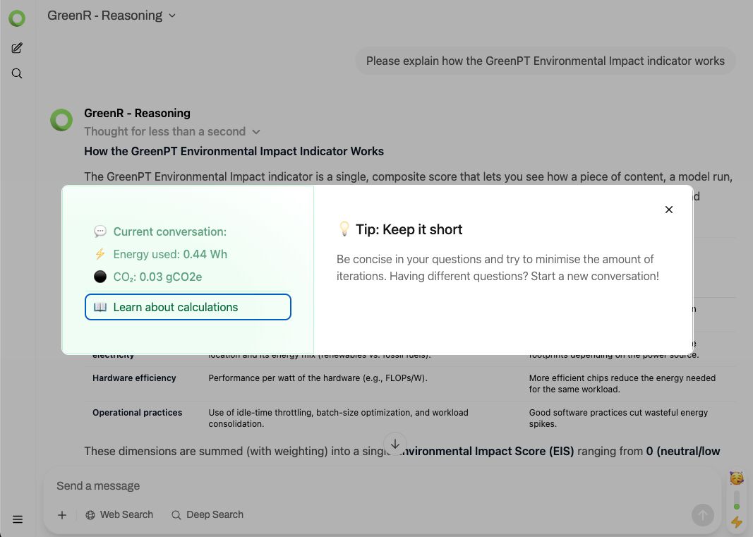 greenpt impact indicator